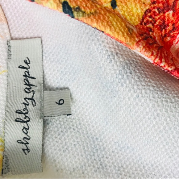 Shabby Apple Mabel Fit & Flare Dress Pink Floral - Picture 6 of 6